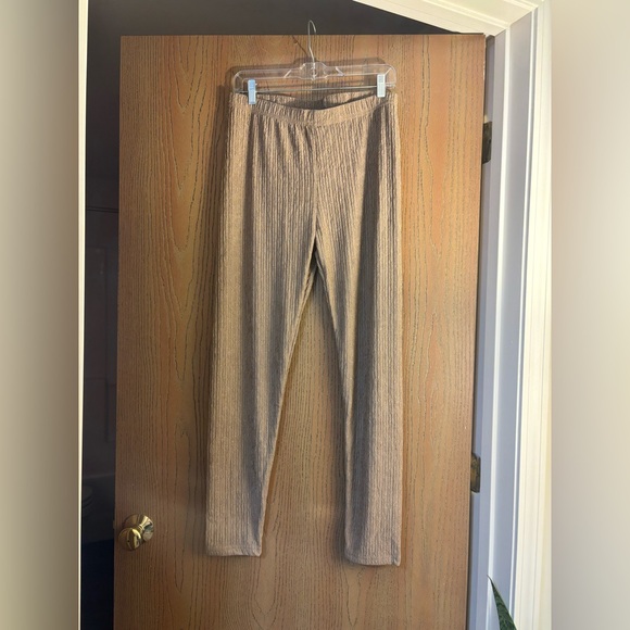 Amazon Tan Ribbed Jumpsuit Set - Picture 4 of 8